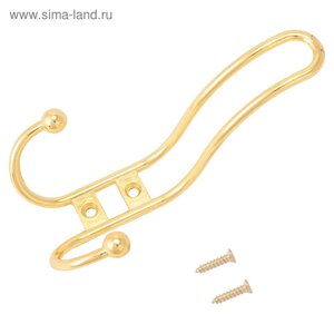 Крючок-вешалка "стандарт" 208 A GP, европакет, цвет золото