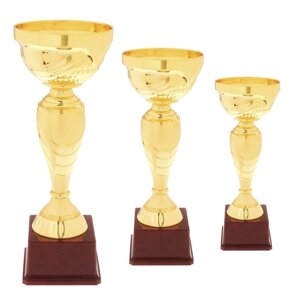 Кубок 120В, наградная фигура, золото, подставка пластик, 33,2 11,8 10,5 см.