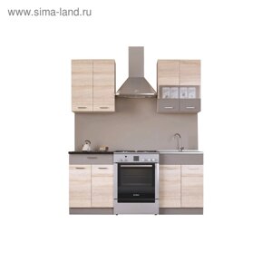Кухня «Николь» со столешницей, размер 1.2 м, материал ЛДСП, цвет сонома / латте