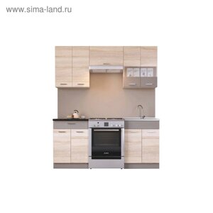 Кухня «Николь» со столешницей, размер 1.8 м, материал ЛДСП, цвет сонома / латте