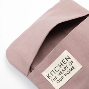 Кухонный набор Этель Kitchen, цвет сиреневый, варежка-прихватка 18х29 см, прихватка 19х19 см