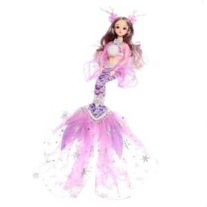 Кукла сказочная "Принцесса русалочка", цвет фиолетовый