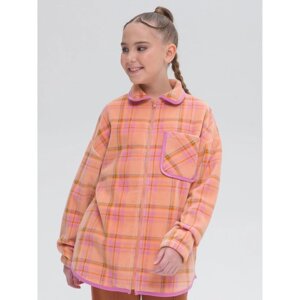 Куртка для девочек, рост 152 см, цвет персиковый