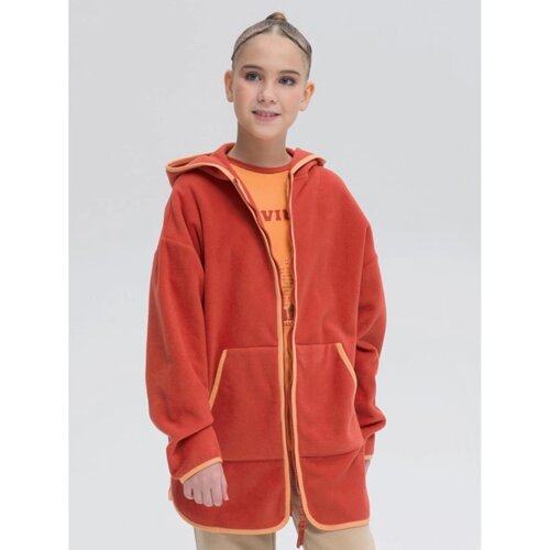 Куртка для девочек, рост 152 см, цвет терракотовый