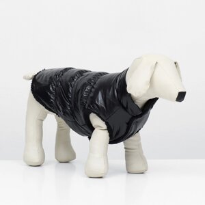 Куртка для собак "Блеск", XL (ДС 40, ОГ 57, ОШ 35 см, до 14 кг), чёрная