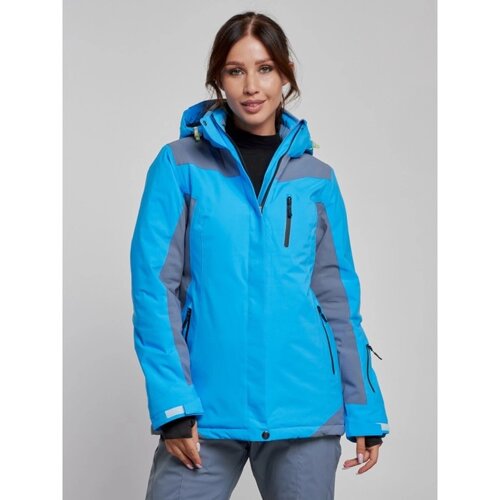 Куртка горнолыжная женская, размер 48, цвет синий
