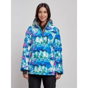 Куртка горнолыжная женская зимняя, размер 42, цвет синий