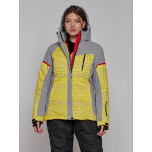 Куртка горнолыжная женская зимняя, размер 44, цвет жёлтый