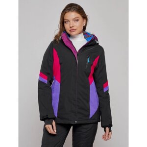 Куртка горнолыжная женская зимняя, размер 50, цвет чёрный