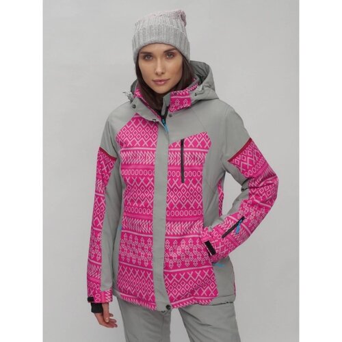 Куртка горнолыжная женская зимняя, размер 60, цвет розовый
