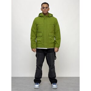Куртка спортивная мужская, размер 50, цвет зелёный