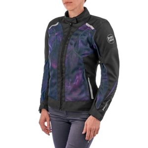Куртка женская MOTEQ Destiny, текстиль, размер XS, чёрная, фиолетовая