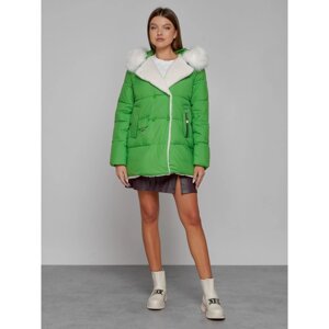 Куртка зимняя женская, размер 52, цвет зелёный