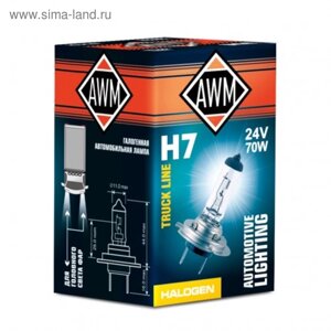 Лампа автомобильная AWM, H3 24V 70 W (PK 22S)