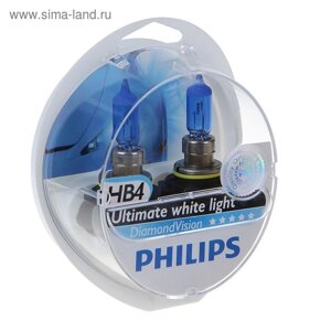 Лампа автомобильная HB4 12V- 55W Philips Diamond Vision 2шт