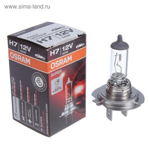 Лампа автомобильная Osram, H7, 12 В, 55 Вт, PX26d