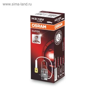 Лампа автомобильная Osram Super +30%H3, 12 В, 55 Вт, 64151SUP