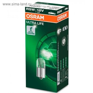 Лампа автомобильная Osram Ultra Life, R5W, 12 В, 5 Вт, 5007ULT