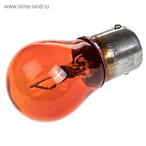 Лампа автомобильная Skyway Спутник PY21W, 12 В, 21 Вт, c цоколем BA15s, оранжевая