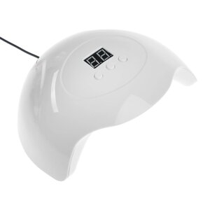 Лампа для гель-лака Luazon LUF-06, UV/LED, 36 Вт, 15 диодов, таймер 30/60/90 с, USB, белая