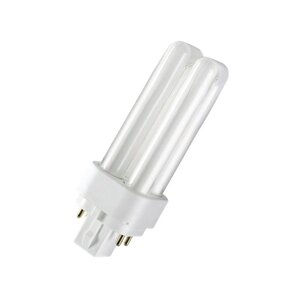 Лампа люминесцентная LEDVANCE, G24q-2, 18 Вт, 1200 лм, 3000 К, свечение тёплое белое