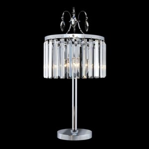 Лампа настольная декоративная Citilux «Инга» CL335831 27х27х56 см, 3х60Вт, E14, цвет серый