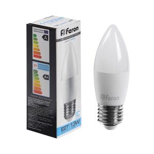 Лампа светодиодная FERON,13W) 230V E27 6400K с37, LB-970