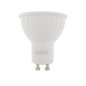 Лампа светодиодная general GLDEN, MR16, GU10, 10 вт, 230 в, 6500 к, 650 лм
