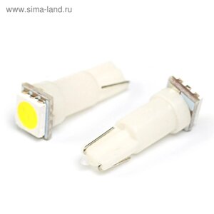 Лампа светодиодная KS, Т5, W2.0-4.6d, 12 В, белая, 1 SMD 5050, б/цокольная малая