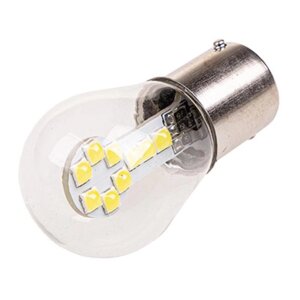 Лампа светодиодная S25,P21W), 12V, 9 SMD диода, 1-конт, белая, SKYWAY, S08201429