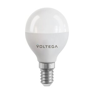 Лампа Voltega 2428, 5Вт, 4,5х4,5х8 см, E14, 400Лм, цвет матовый