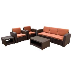 Лаунж комплект мебели RATTAN Premium 5, цвет венге
