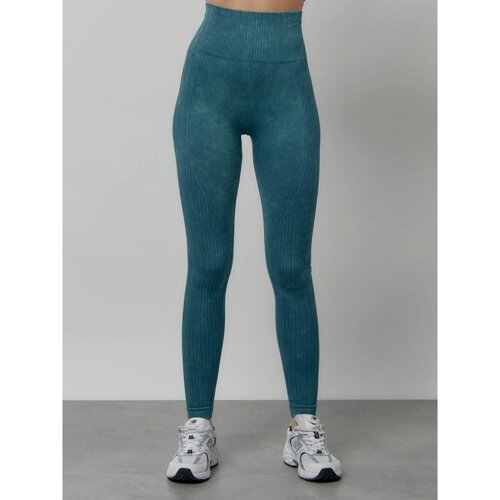 Легинсы для фитнеса женские, размер 44, цвет бирюзовый