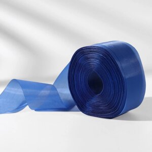Лента капроновая, 50 мм, 100 5 м, цвет синий