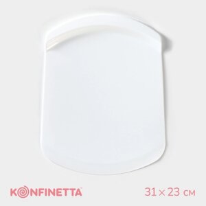 Лопатка кондитерская KONFINETTA «Апсара», 3123 см, цвет белый