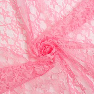 Лоскут для рукоделия «Гипюр», розовый, 50 50 см