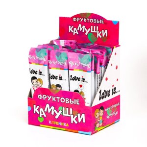 LOVE IS жевательное драже со вкусом клубники 12 г