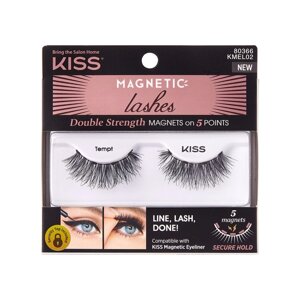 Магнитные ресницы нового поколения Kiss Tempt Magnetic Eyeliner Lash KMEL02, пара