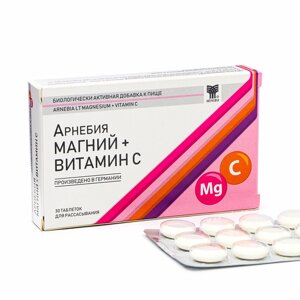 Магний + Витамин С Арнебия, 30 таблеток