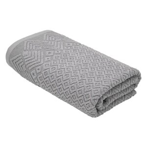 Махровое полотенце, размер 70x130 см, цвет серый