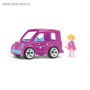 Машинка Efko MultiGo «Городской автомобиль», с водителем, цвет розовый