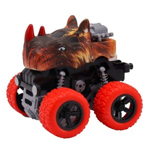 Машинка фрикционная Funky Toys «Носорог», 4х4, рессоры, цвет красный