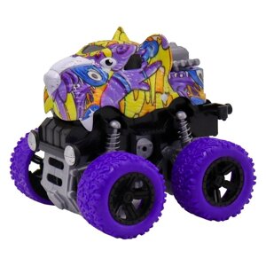 Машинка фрикционная Funky Toys «Тигр», 4х4, рессоры, цвет фиолетовый