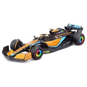 Машинка гоночная Bburago Mclaren F1 Mcl36, Die-Cast, 1:43, цвет оранжевый