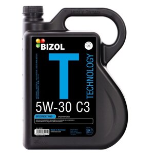 Масло моторное BIZOL Technology 5W-30 SN C3, синтетическое, 5 л