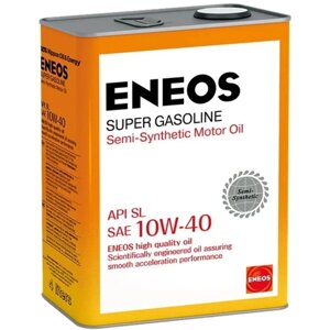 Масло моторное ENEOS SL 10W-40, полусинтетическое, 4 л