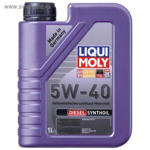 Масло моторное Liqui Moly Diesel Synthoil 5W-40 CF B4, 1 л