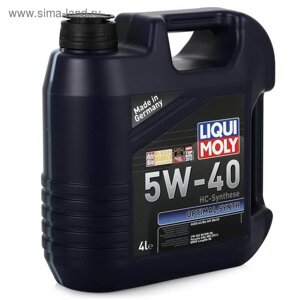 Масло моторное LiquiMoly НС Optimal Synth 5W-40 SN/CF А3/В4, 4 л синтетика