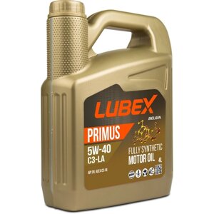 Масло моторное LUBEX primus C3-LA 5W-40 SN C3, синтетическое, 4 л
