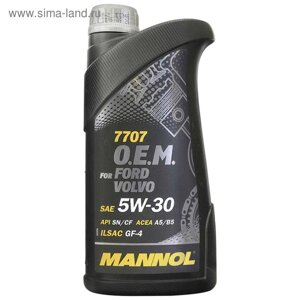 Масло моторное MANNOL 5w30 син. Ford Volvo 7707, 1 л